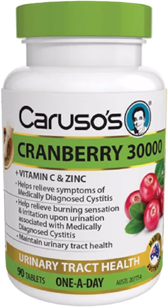 Caruso’s Natural Health Cranberry 30000 High Potency 90 Tablets