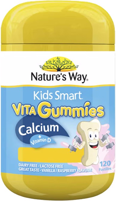 Natures Way Kids Smart Vita Gummies Calcium + Vitamin D 120 Pack