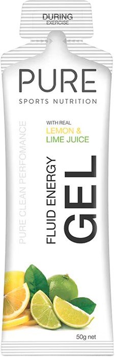 Pure Sports Nutrition Fluid Energy Gel Lemon Lime 18 x 50g