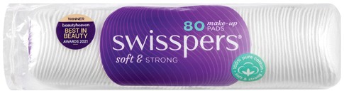 Swisspers Make-Up Pads 80 Pack