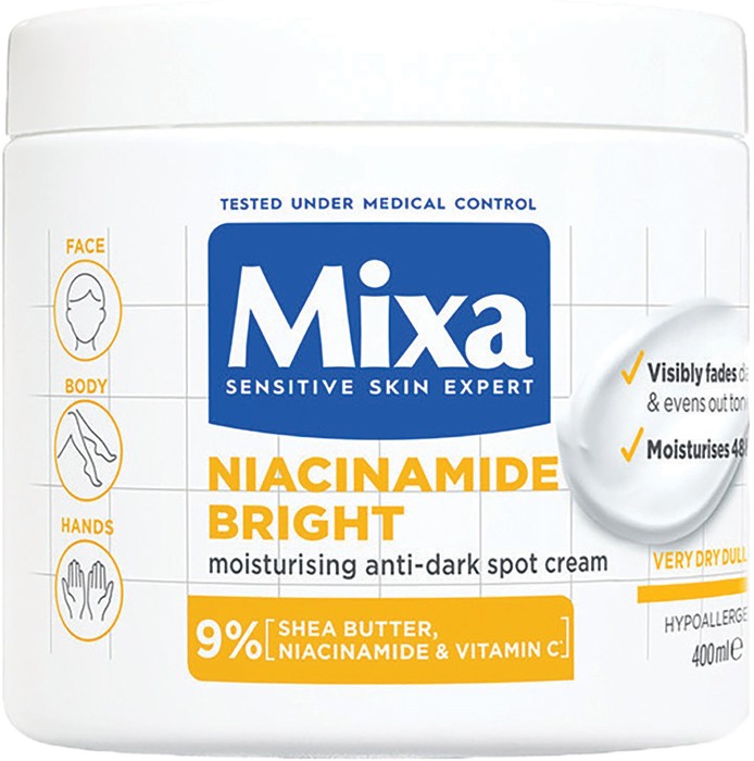 Mixa Niacinamide Bright Moisturising Anti-Dark Spot Cream 400mL