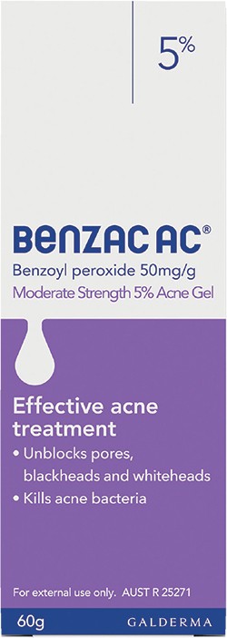 Benzac AC 5% Acne Gel 60g*