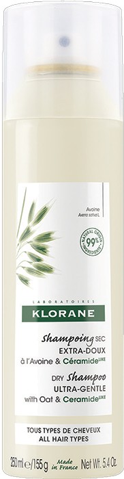 Klorane Dry Shampoo With Oat Ceramidelike 250mL - All Hair Types