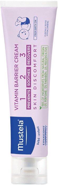 Mustela Vitamin Barrier Cream for Nappy Rash 108g