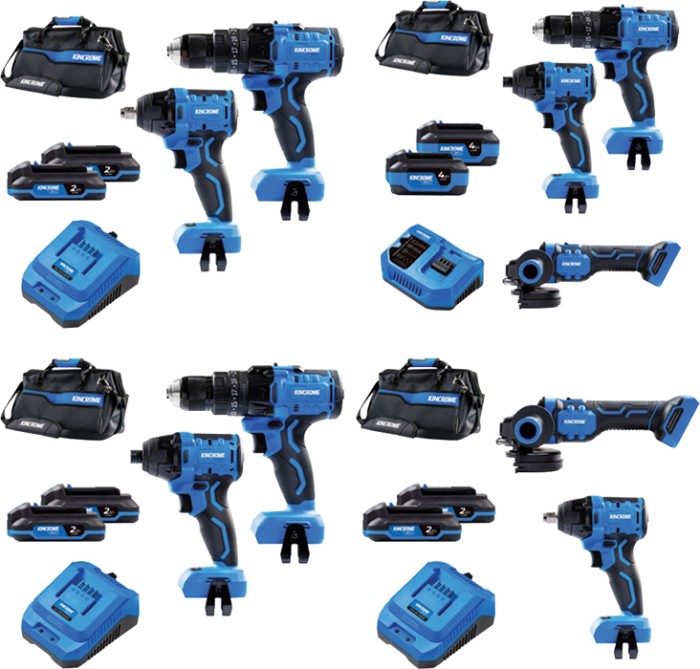 Selected Kincrome 18V Power Tool Kits
