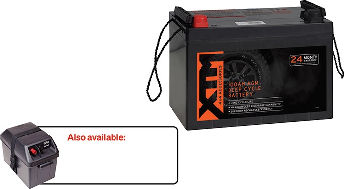 XTM 100AH AGM Deep Cycle Battery^