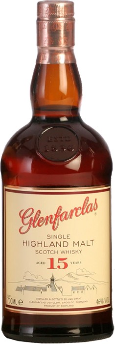 Glenfarclas 15 Year Old Single Malt Scotch Whisky 700mL