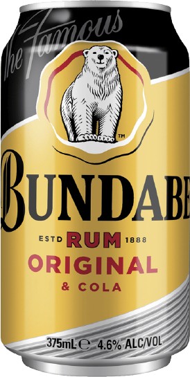 Bundaberg Rum & Cola Cans 10 Pack 375mL