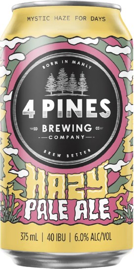 4 Pines Hazy Pale Ale Cans 375mL
