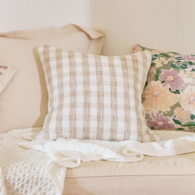 Cortona Check Square Cushion by Habitat