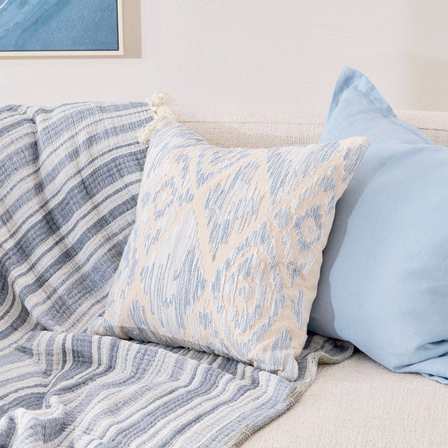 Anahita Embroidered Square Cushion by Habitat
