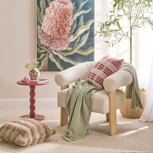Ollie Bouclé Chair by M.U.S.E.