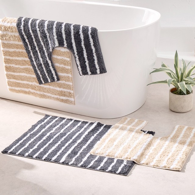 Seanna Stripe Contour & Bath Mat 2 Pack by Habitat
