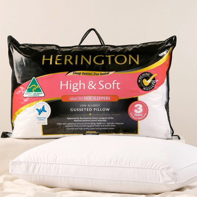 Gusseted High Soft Pillow by Herington