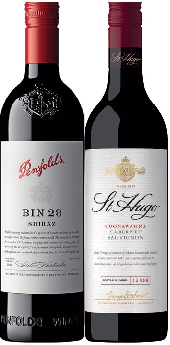 Penfolds Bin 28 Shiraz or St Hugo 750mL Varieties