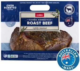 Coles Classic Homestyle No Added Hormones Hot Roast Beef
