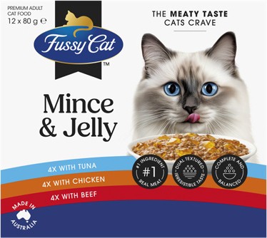 Fussy Cat Cat Food Pouch 12x80g