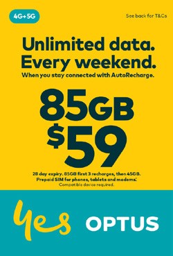 Optus $59 Prepaid SIM Starter Kit