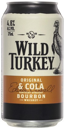 Wild Turkey & Cola Cans 4x375mL