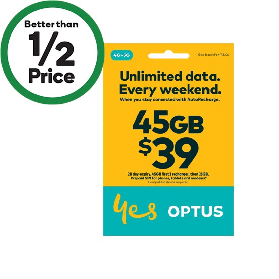 Optus $39 SIM Starter Kit§