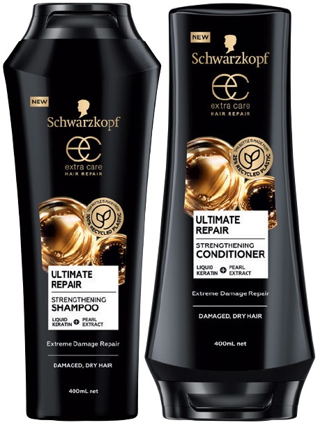 Schwarzkopf Extra Care Hair Repair Shampoo or Conditioner 400mL Selected Varieties