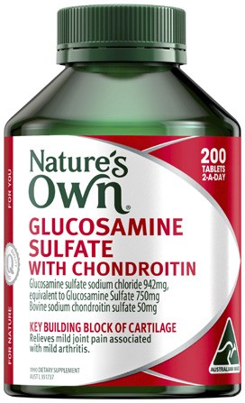 Nature's Own Glucosamine Sulfate with Chondroitin Tablets 200 Pack^