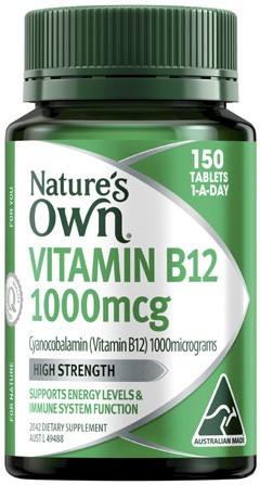 Nature's Own Vitamin B12 1000mcg Tablets 150 Pack^
