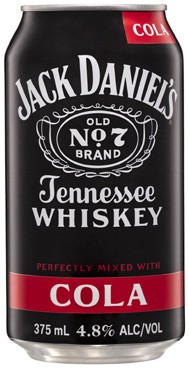 Jack Daniels & Cola Cans 6x375mL