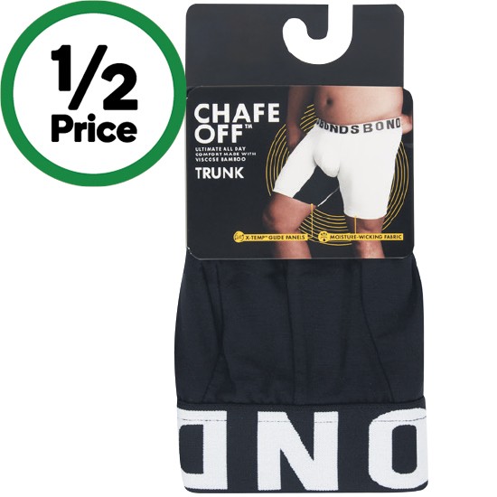 Bonds Men’s Chafe Off Trunk Assorted Pk 1