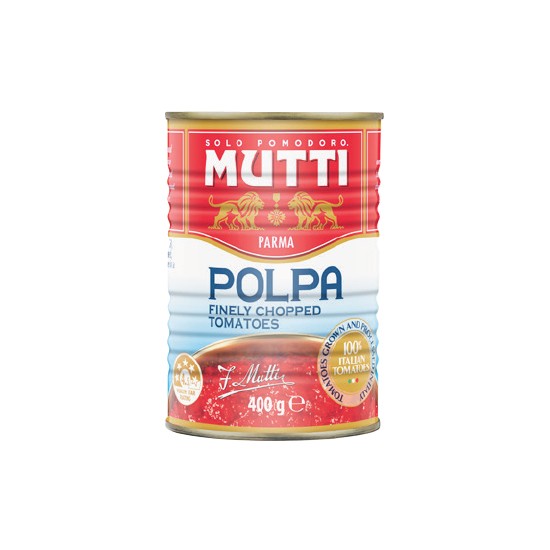 Mutti Plain Polpa Chopped Tomatoes 400g