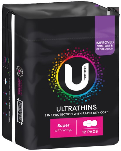 U By Kotex Pads 6-16 Pack Selected Varieties