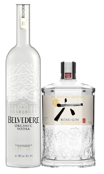 Belvedere Vodka or Roku Gin 700mL