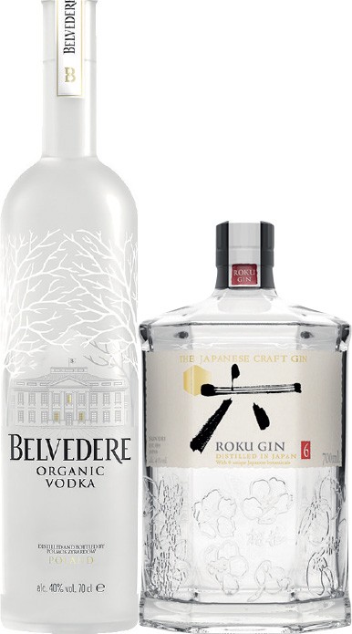 Belvedere Vodka or Roku Gin 700mL