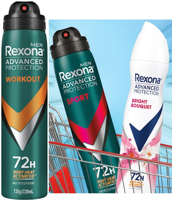 Rexona Advanced Protection Antiperspirant Spray 220mL Selected Varieties