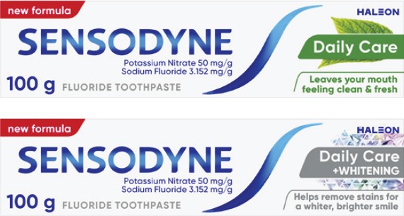 Sensodyne Daily Care or Daily Care + Whitening Sensitive Toothpaste 100g^