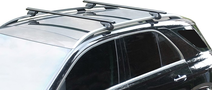 Xplorer Rooftop Aluminium Cross Bars Black 135cm