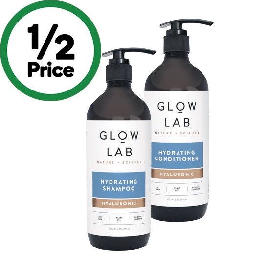 Glow Lab Shampoo or Conditioner 600ml