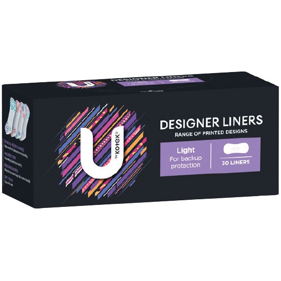 U by Kotex Designer Series Protect Liners Pk 30