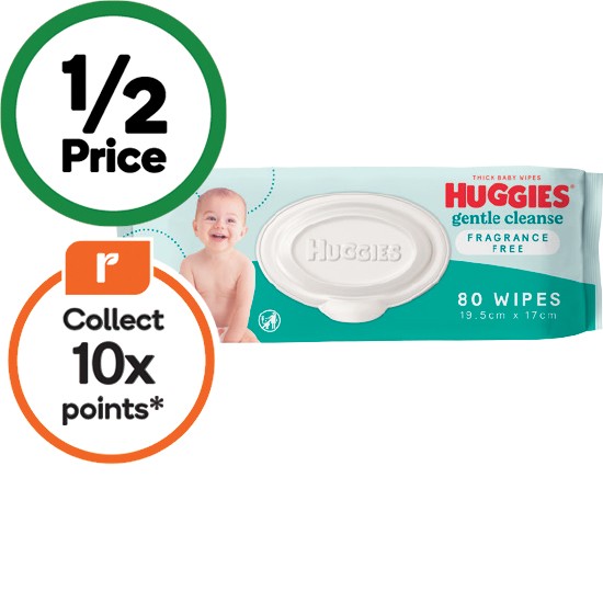 Huggies Baby Wipes Pk 80