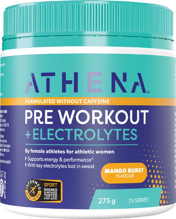 Athena Mango Pre Workout + Electrolytes 275g*±