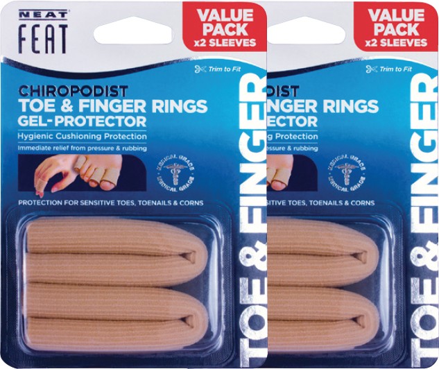 Neat Feat Toe & Finger Gel-Protector Rings