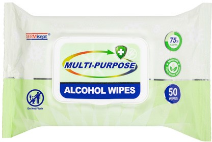 Germisept Multi-Purpose Alcohol Wipes 50 Pack