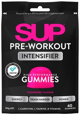 SUP Pre-Workout Gummies Strawberry Flavour 40 Pack