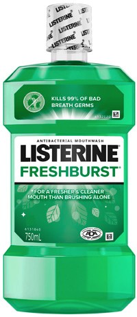 Listerine FreshBurst Mouthwash 750mL