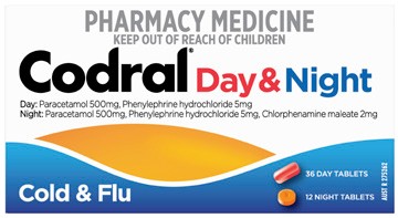 Codral Cold & Flu Day & Night 48 Tablets