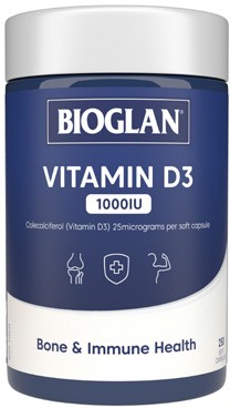 Bioglan Vitamin D3 1000IU 250 Capsules