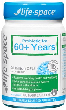 Life-Space Probiotic For 60+ Years 60 Capsules