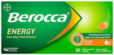 Berocca Energy Orange Flavour 30 Effervescent Tablets