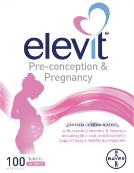 Elevit Pre-Conception & Pregnancy Multivitamin 100 Tablets