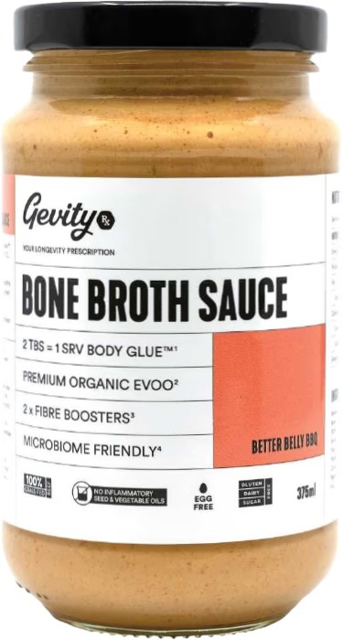 Gevity Rx Bone Broth Sauce Better Belly BBQ 375ml